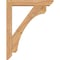 Ekena Millwork Legacy Slat Smooth Bracket w/ Offset Brace, Western Red Cedar, 5 1/2"W x 30"D x 38"H BKT0604X30X38LEC06SWR - alternate 4